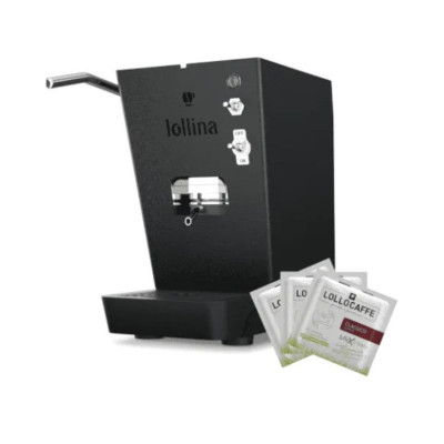 Lollina Macchina da Caffè Cialde 44mm Nera