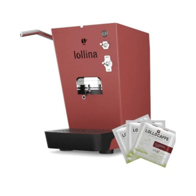 Lollina Macchina da Caffè Cialde 44mm Rossa