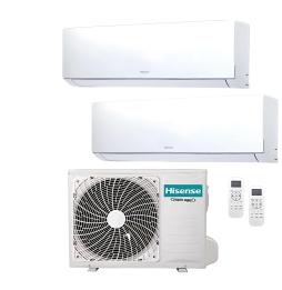 Hisense Climatizzatore Dual Split Inverter 9000+9000 Btu /h Condizionatore Con Pompa Di Calore Classe A++/a+