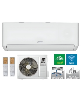 Zephir Climatizzatore Monosplit Ztq 24000btu Con Due Telecomandi Wifi My24