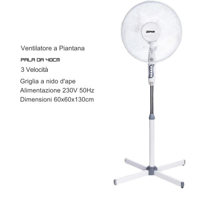 Zephir ventilatore a piantana PBA41P