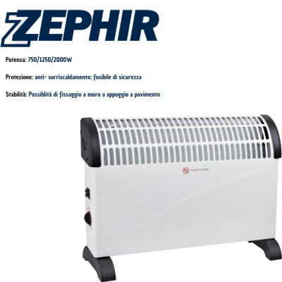 ZEPHIR TERMOCONVETTORE DA PAVIMENTO ZCV2000M
