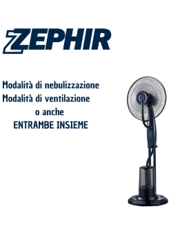 Ventilatore Nebulizzatore Zephir A Piantana ZST42P