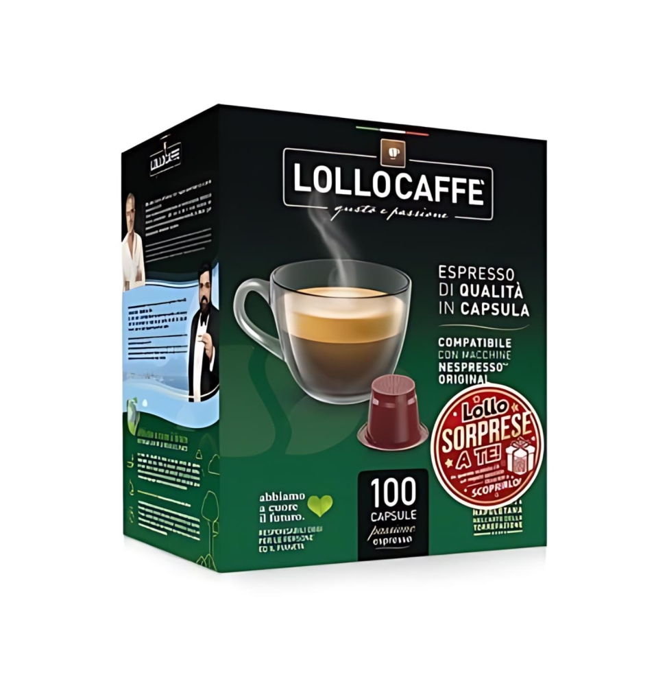 Lollocaffè Capsule Compatibili Nespresso Passione Classico