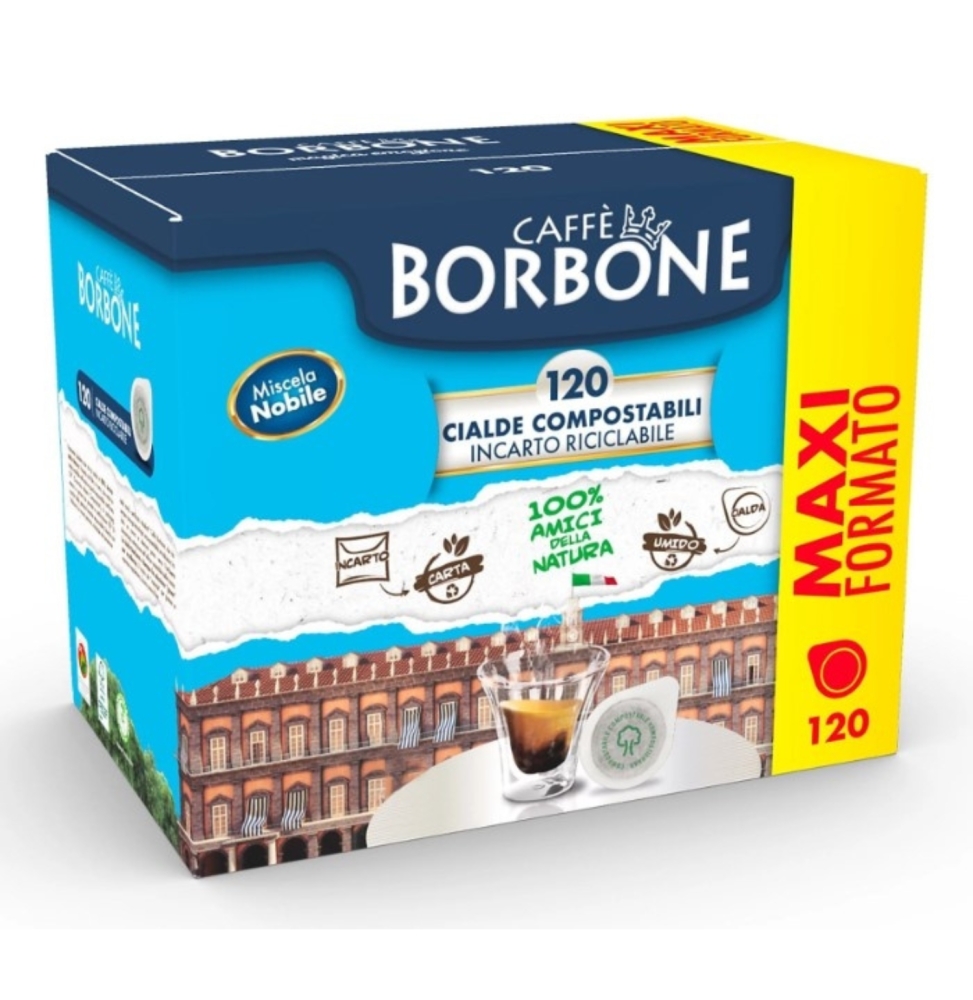 Borbone Box Cialde 44 Mm Miscela Nobile Blu 120pz