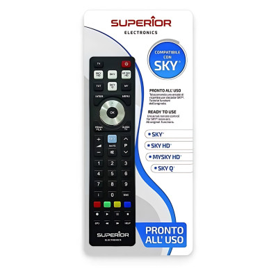 SUPERIOR TELECOMANDO UNIVERSALE SKY / SKY HD / MYSKY HD / SKY Q