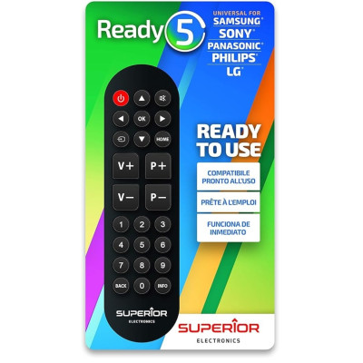 SUPERIOR TELECOMANDO READY 5 UNIVERSALE (SAMSUNG,LG,PANASONIC,SO