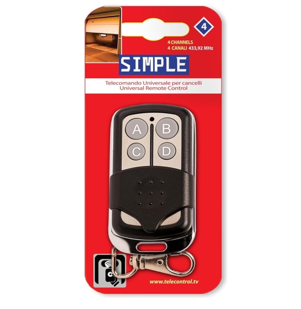 Superior Radiocomando Universale Per Cancelli Simple 4