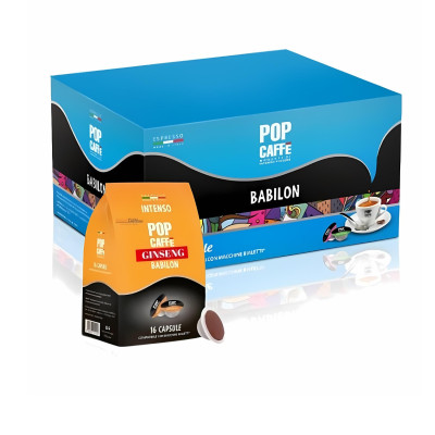 Pop Caffè BABILON GINSENG AMARO 96 capsule compatibili Bialetti