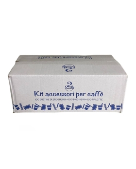 Kit Accessori Caffe 100/100/100 Palettine/bicchierini/zucchero