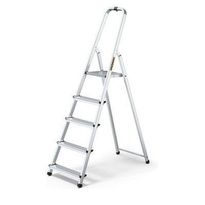 DRABEST SCALA DOMESTICAIN ALLUMINIO A 5 GRADINI PORTATA 125KG