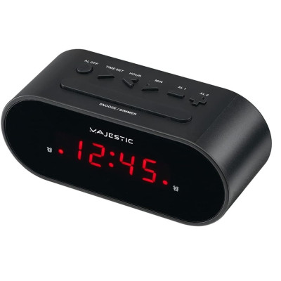 Majestic sveglia digitale con doppio allarme sve 235