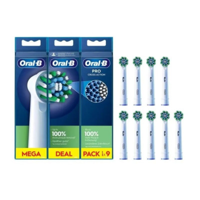 Braun Oral-B SpazzolinoRicambio Eb50 9ct Cross Action Pro White