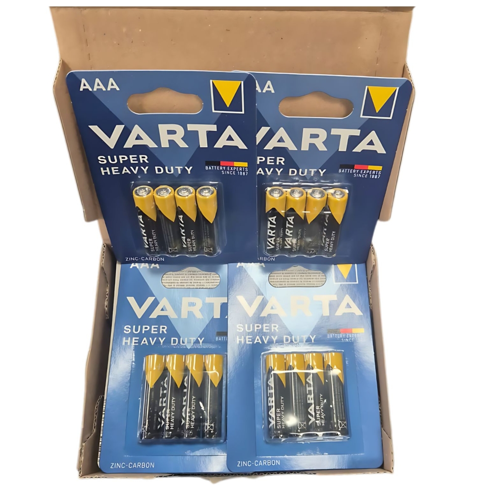 96 batterie varta super heavy duty  48 stilo aa + 48 ministilo aaa