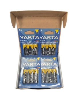 96 batterie varta super heavy duty  48 stilo aa + 48 ministilo aaa