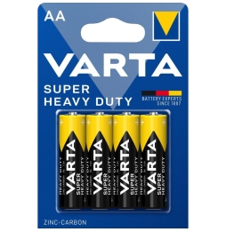 12 batterie varta super heavy duty  12 stilo aa