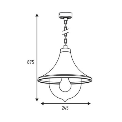 Lanterna mod catena E2760W silvia