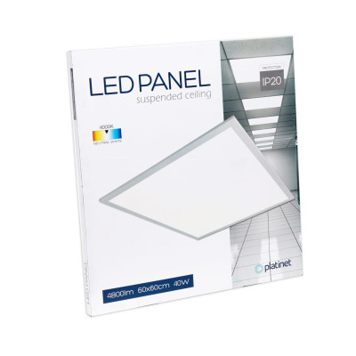 PLATINET LED PANEL 60 X60 PLP6060120LM 40W 120 LM