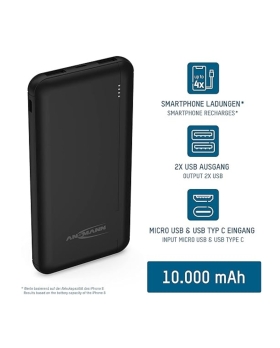 Ansmann powerbank 10000mAh Nero 1700-0132