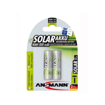 ANSMANN 2x Batterie ricaricabili stilo AA