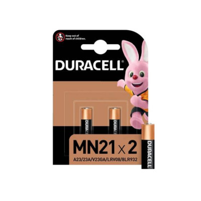 (1 CONFEZIONE) DURACELLSPEC. BATTERIE 2PZ MN21 A23/23A/V23GA/LR