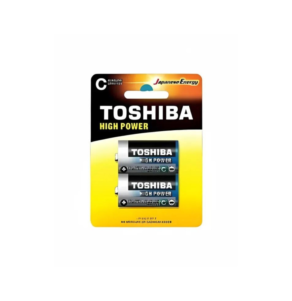 (1 Confezione) Toshiba Batterie 2pz Mezzatorcia Lr14gcp Bp-2 C A