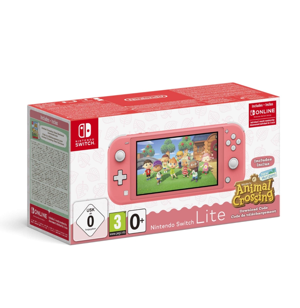 Nintendo Switch™ Lite Edizione Speciale Animal Crossing CORALLO