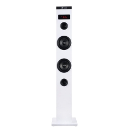 Ngs Speaker A Torre Skycharm Bluetooth Usb Radiofm Aux 50w Bian