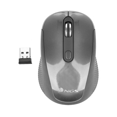 NGS MOUSE MINI WIRELESSHAZE 1600DPI 3 TASTI NERO/ARGENTO