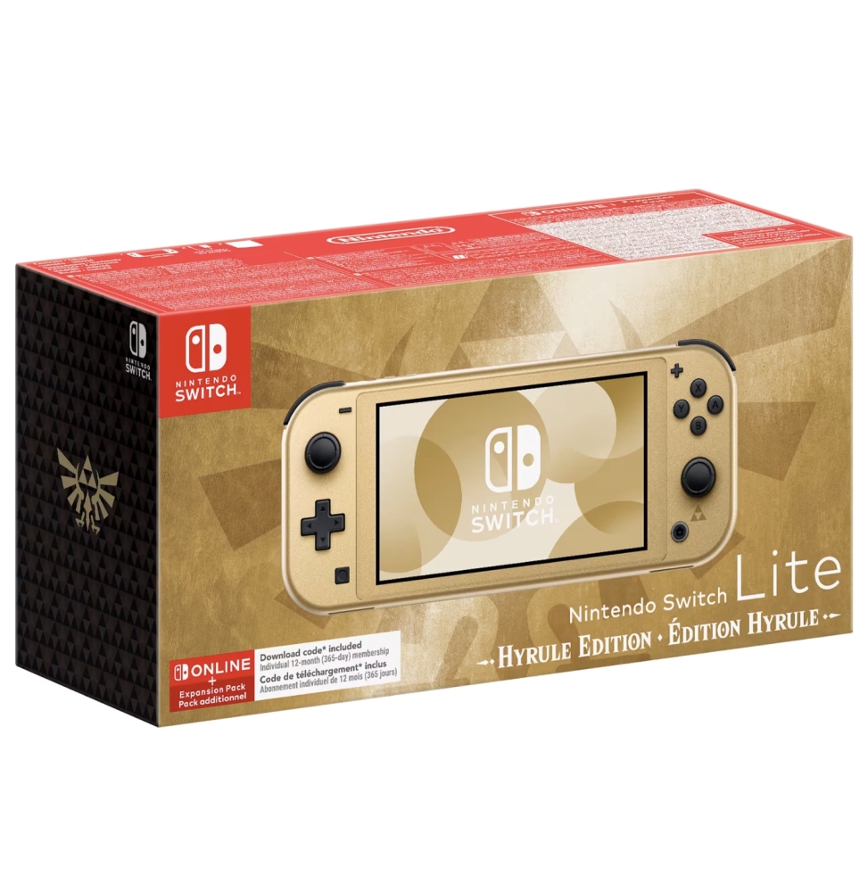 Switch Lite Console Hyrule Edition Special Edition + 12m nso