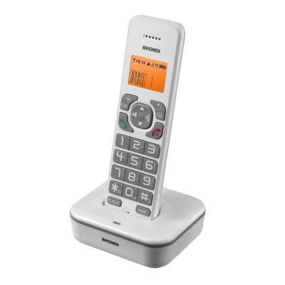 TELEFONO CORDLESS BRONDI BRAVO STAR BIANCO/GRIGIO