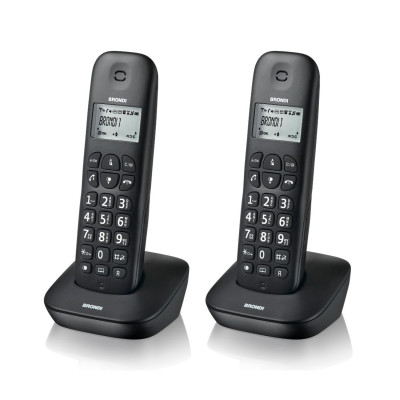 TELEFONO CORDLESS BRONDI GALA TWIN NERO
