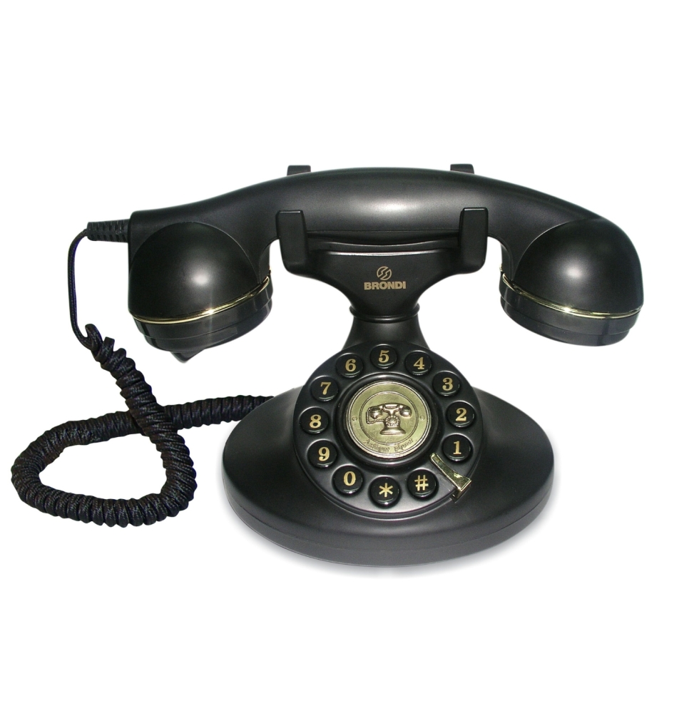 Brondi Vintage 10 Telefono Con Filo Nero