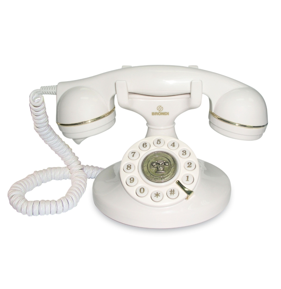 Brondi Vintage 10 Telefono Con Filo Bianco