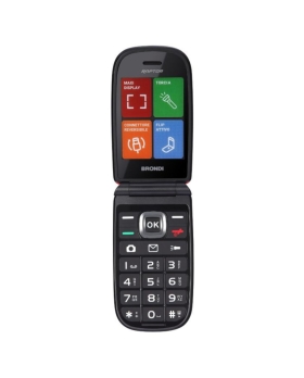 Brondi Raptor Telefono Cellulare Dual Sim Flip Attivo Arancio
