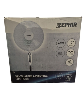 Zephir Pba41tm Bianco Ventilatore Con Timer