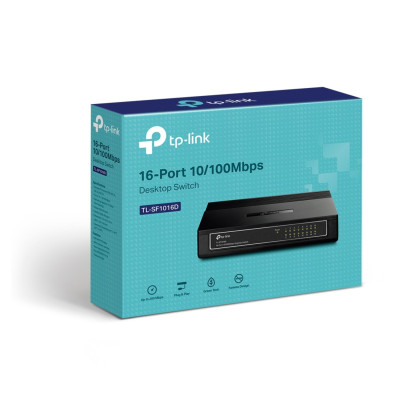 TP-LINK DESKTOP SWITCH TL-SF1016D 16-PORT 10/100MBPS