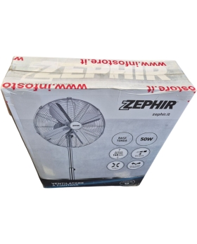 Zephir Ventilatore A Piantana Cromato 40cm Pf40cr