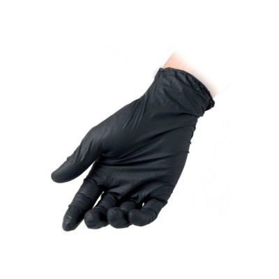 1CONF. DA 100PZ TG. L -RMOVE GUANTI NITRILE NERO USO MEDICO SEN