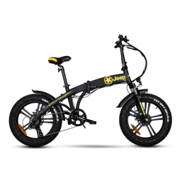 Jeep E-BIKES fat FR 7020 20" 250W Nero - Bicicletta Elettrica Pieghevole ad Alte Prestazioni