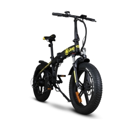 Jeep E-BIKES fat FR 7020 20" 250W Nero - Bicicletta Elettrica Pieghevole ad Alte Prestazioni