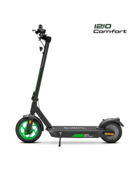 Argento 1210 Comfort Advanced Safety Monopattino Elettrico Velocità Max 25 km/h Autonomia fino a 30 km colore Nero e Verde