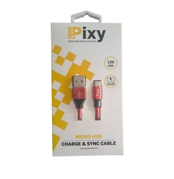 Pixy Cavo Micro Usb 1.20mt RED