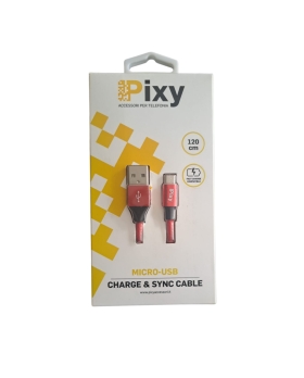 Pixy Cavo Micro Usb 1.20mt RED