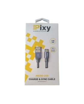 Pixy Cavo Micro Usb 1.20mt BLU