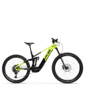 Bicicletta elettrica Valentino Rossi 46 E-MTB VR46 Pro da montagna Nero/Verde [VR-BI-220002]