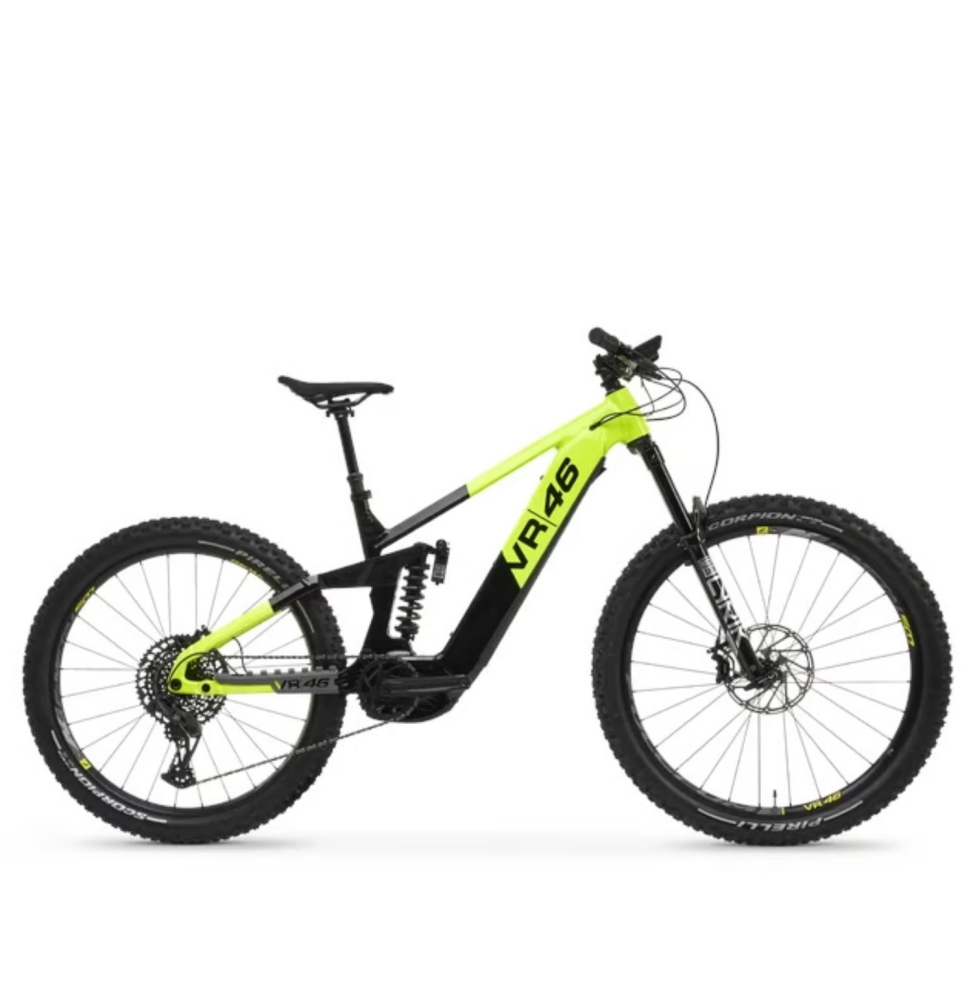 Bicicletta elettrica Valentino Rossi 46 VR46 E-Mtb Nero/Verde [VR-BI-220005]