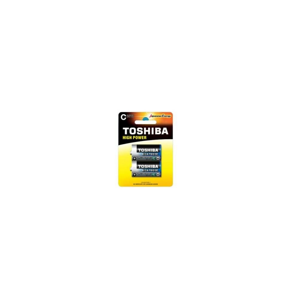 (1 CONFEZIONE) TOSHIBA BATTERIE 2PZ MEZZATORCIA LR14GCP BP-2 C A