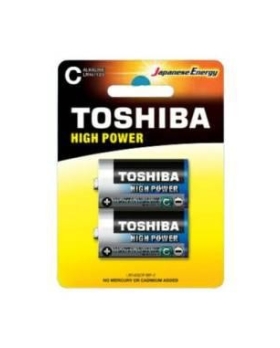 (1 CONFEZIONE) TOSHIBA BATTERIE 2PZ MEZZATORCIA LR14GCP BP-2 C A