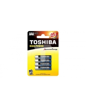 (1 CONFEZIONE) TOSHIBA BATTERIE 4PZ MINISTILO LR03GCP BP-4 AAA